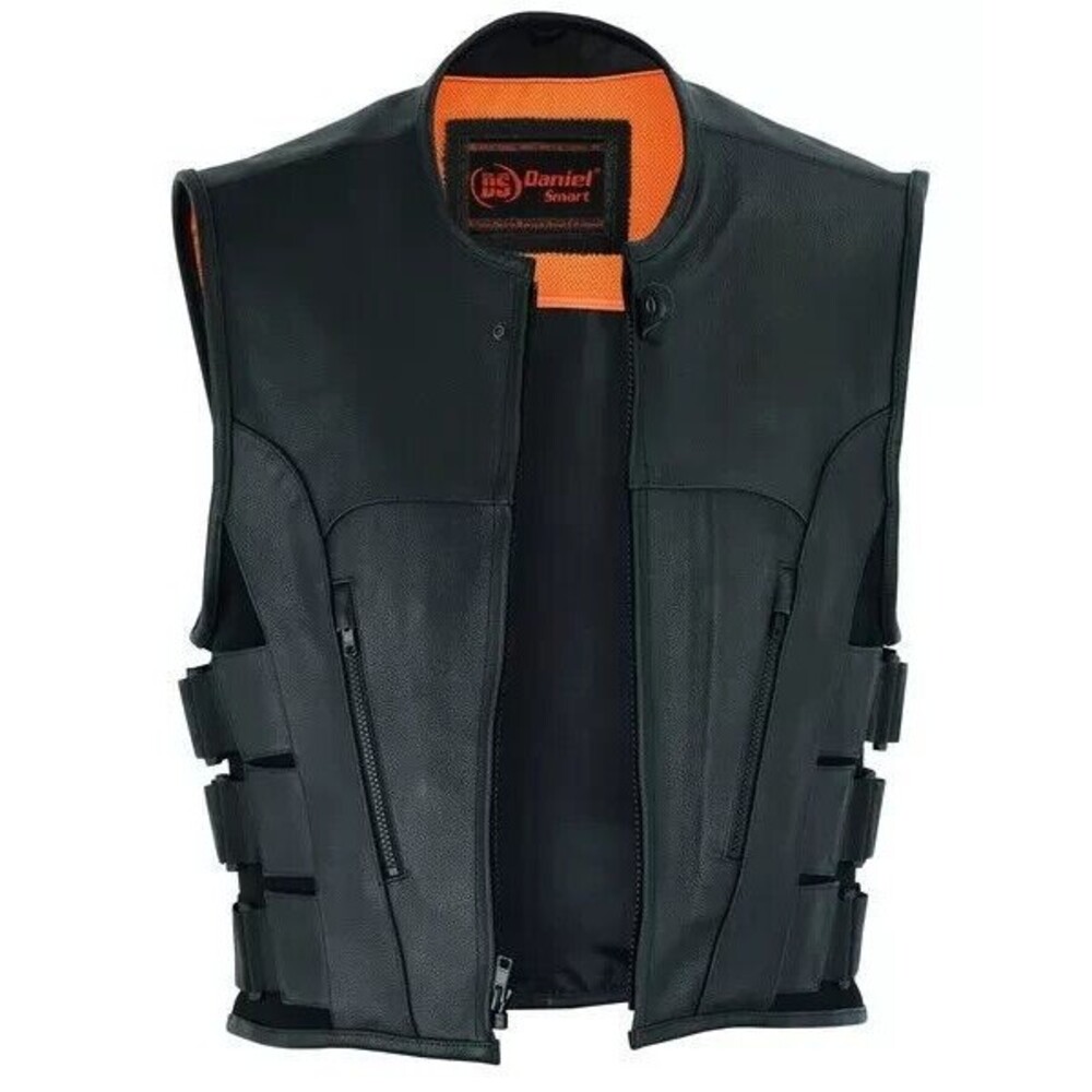 Daniel Smart Style Biker Rider Motorcycle Vest DS007 SIZE LARGE